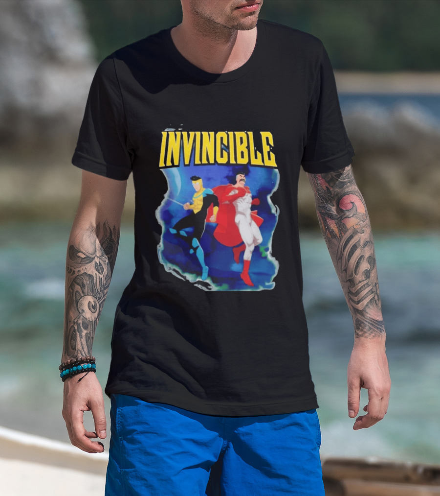 Invincible Comic Superhero Duo Team Up T-Shirt