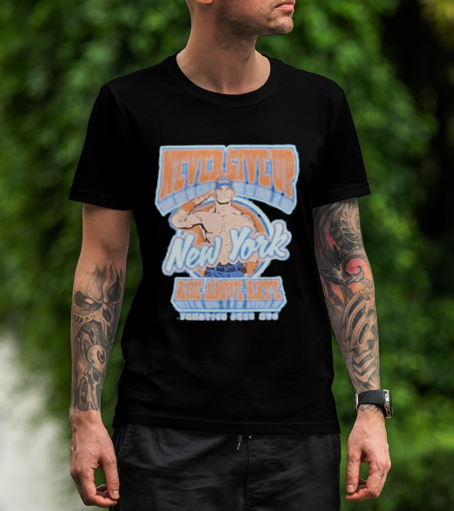 Never Give Up New York Rise Above Hate Fanatics Fest NYC T-Shirt