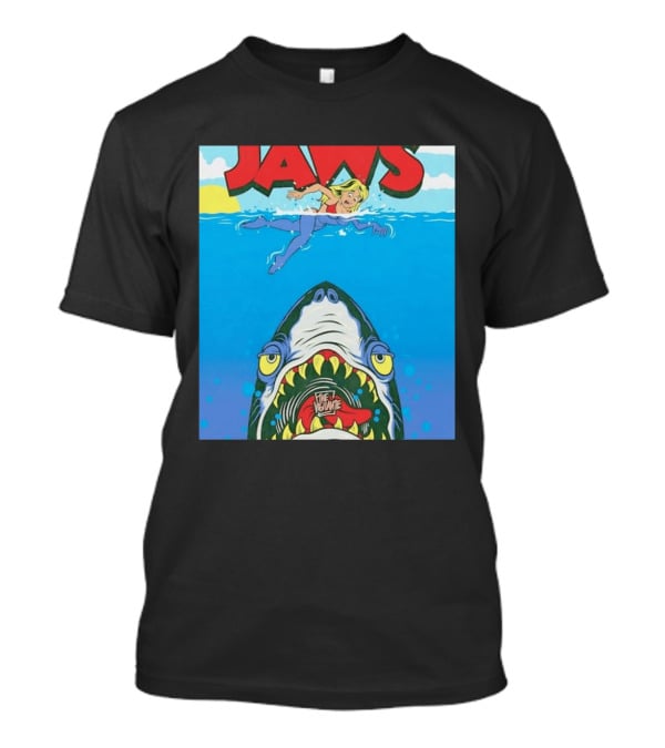 The Vigilante Jaws Shark Attack Comic Cartoon T-Shirt