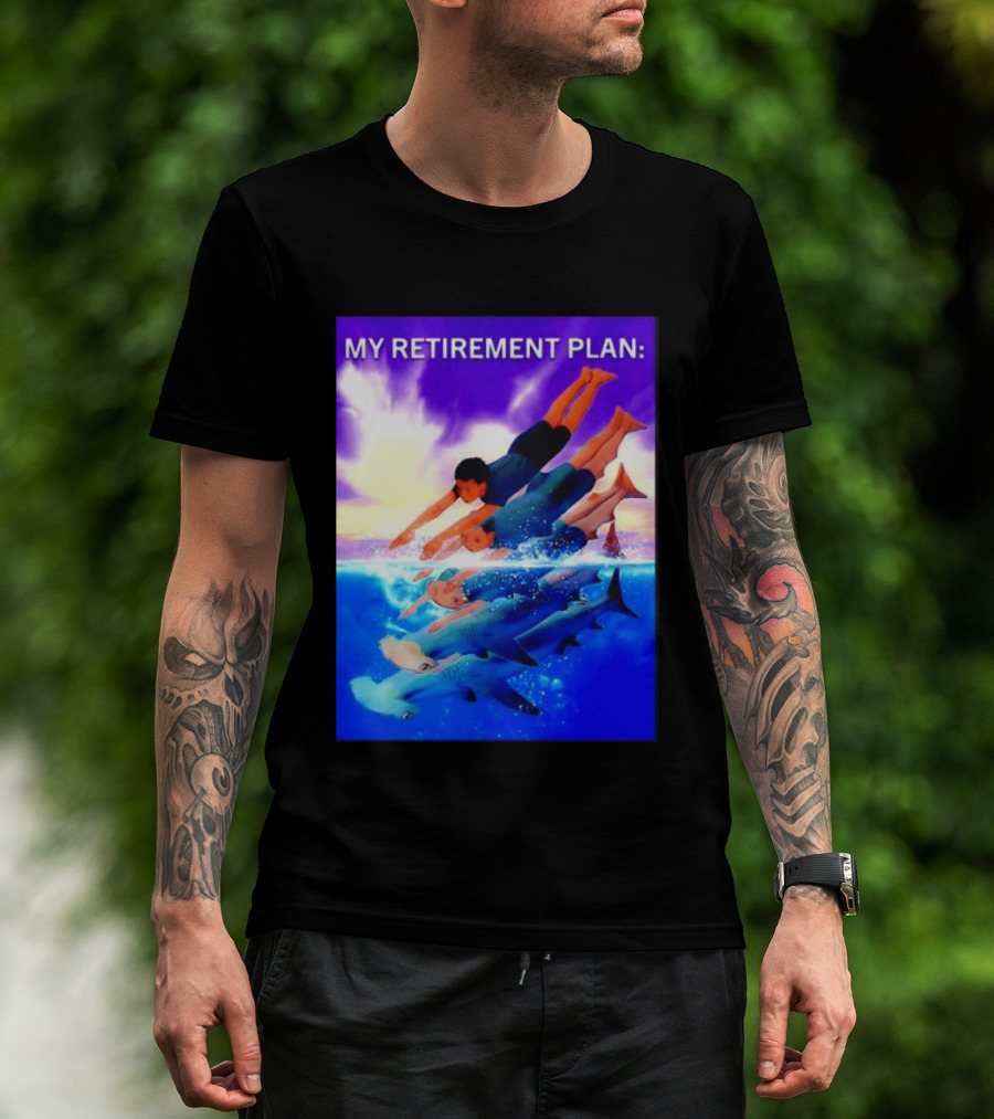 My Retirement Plan Hammerhead Shark Swimming Diving Adventure T-Shirt