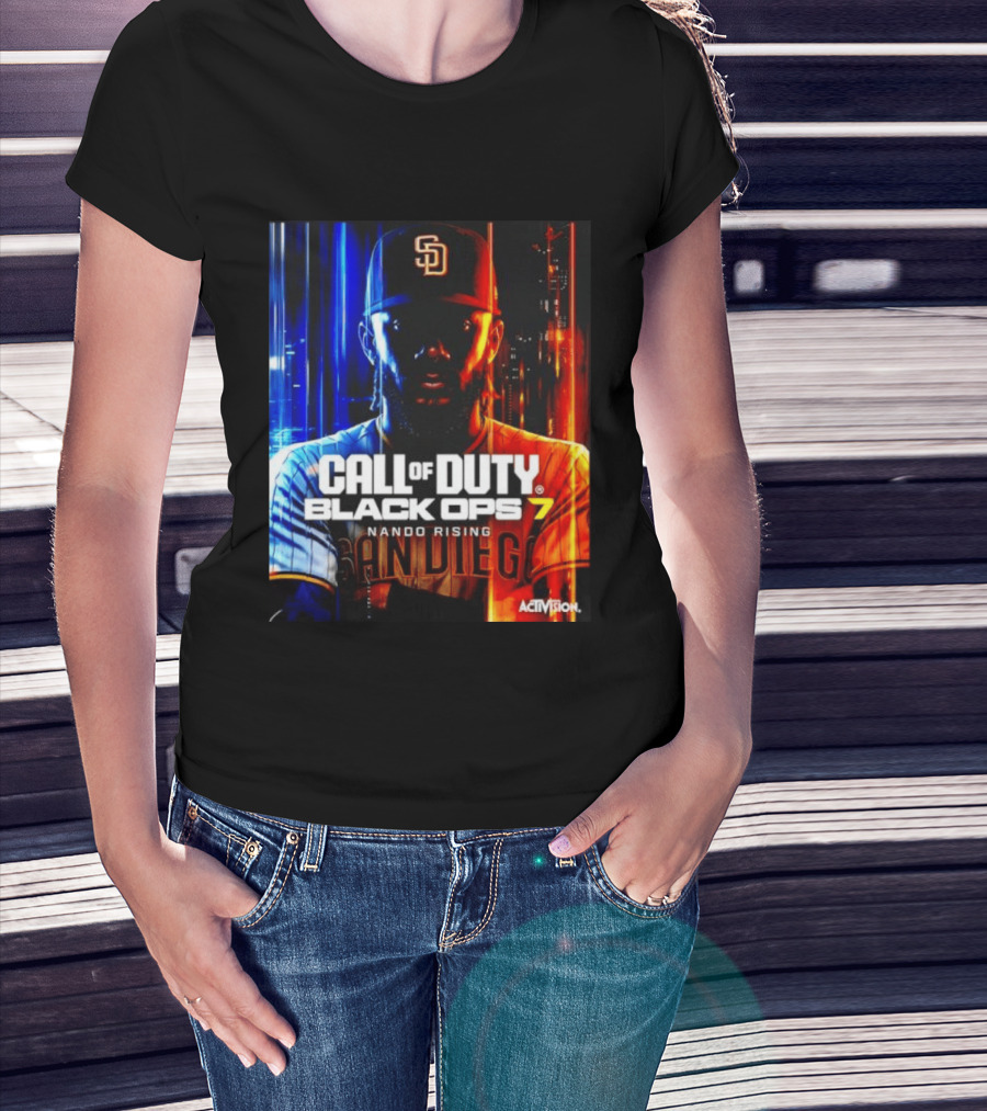 Call Of Duty Black Ops 7 Nando Rising San Diego SD Cap T-Shirt