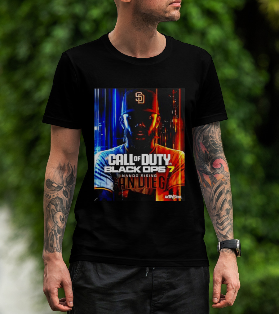 Call Of Duty Black Ops 7 Nando Rising San Diego SD Cap T-Shirt
