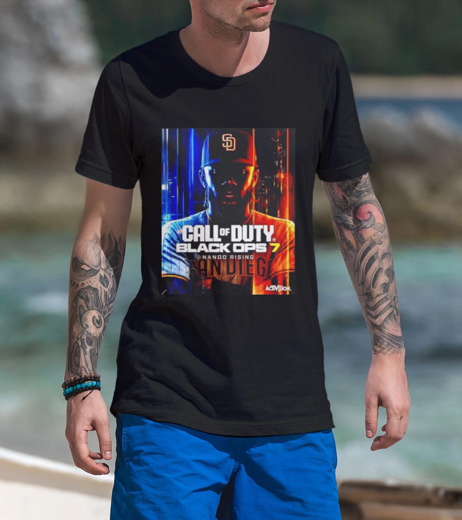 Call Of Duty Black Ops 7 Nando Rising San Diego SD Cap T-Shirt
