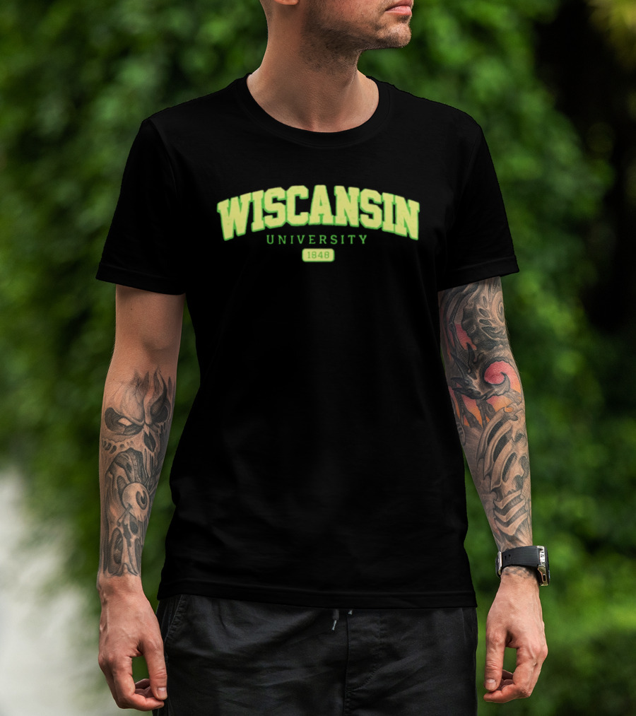 Wiscansin University 1848 Apparel Fan Merchandise T-Shirt