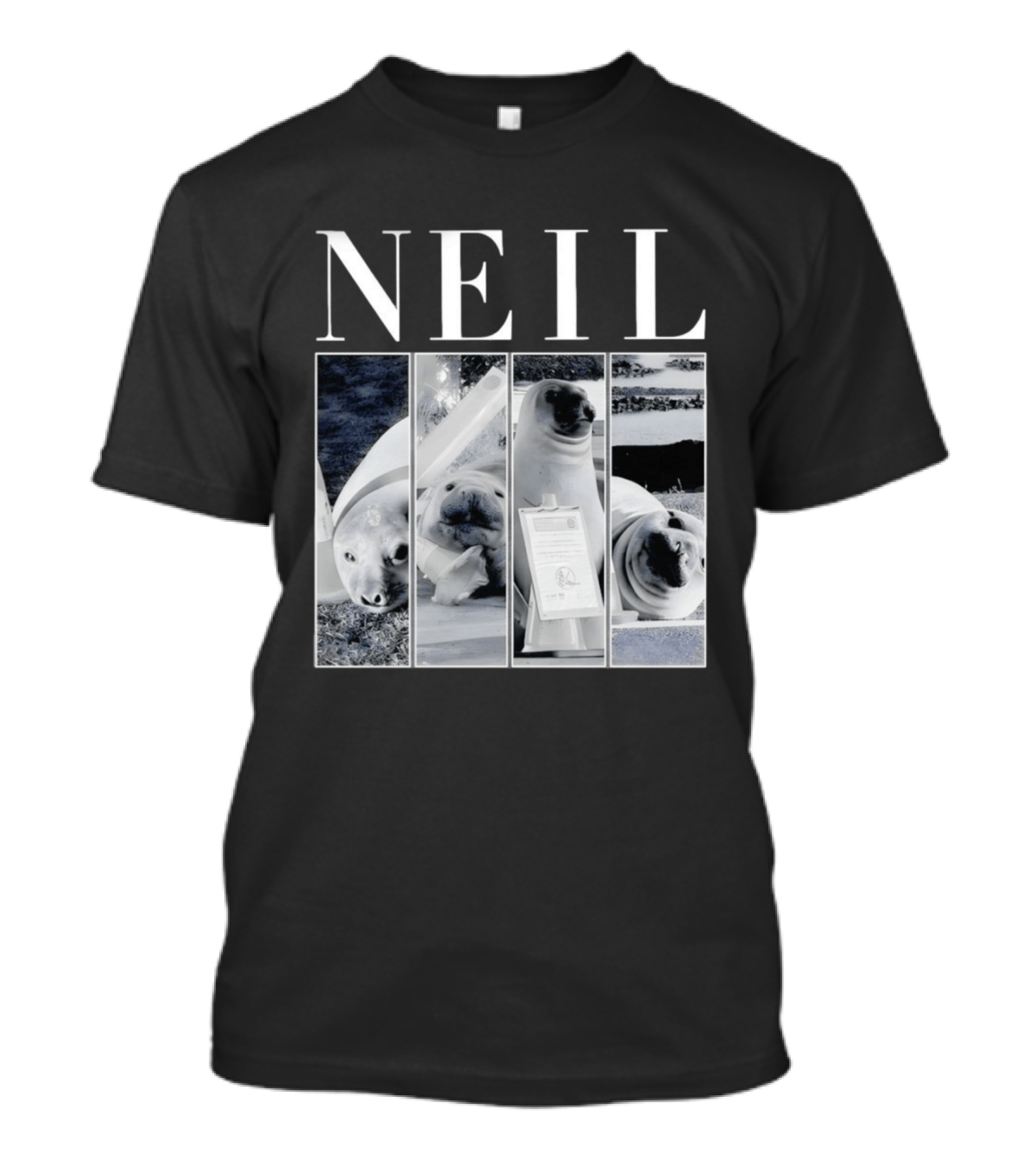 Neil The Seal Animal Meme Funny Seal Faces T-Shirt