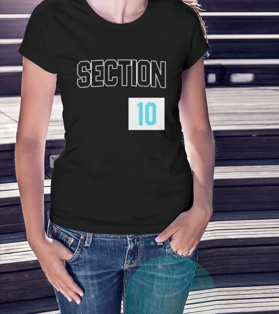 Section 10 Carolina Hurricanes Hockey Fan Gear T-Shirt