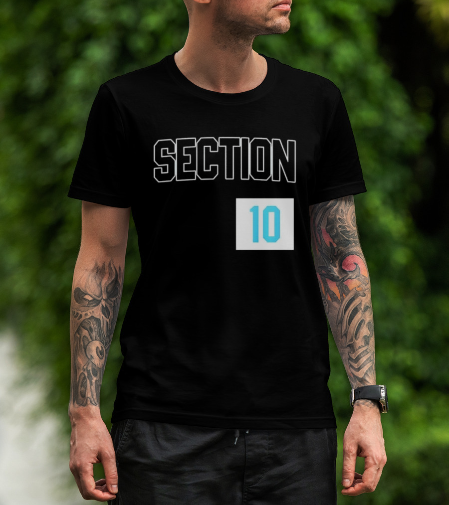 Section 10 Carolina Hurricanes Hockey Fan Gear T-Shirt