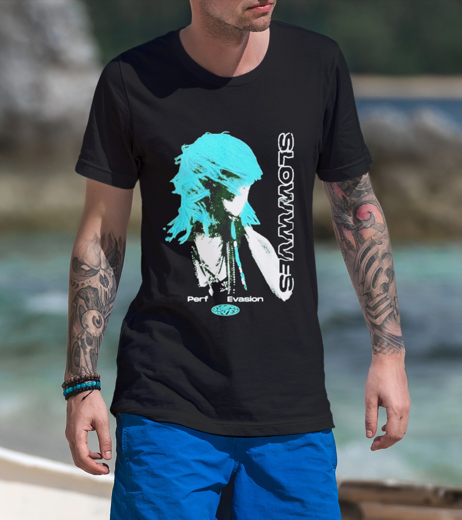Slowwves Perfect Evasion Asia Blue Hair T-Shirt