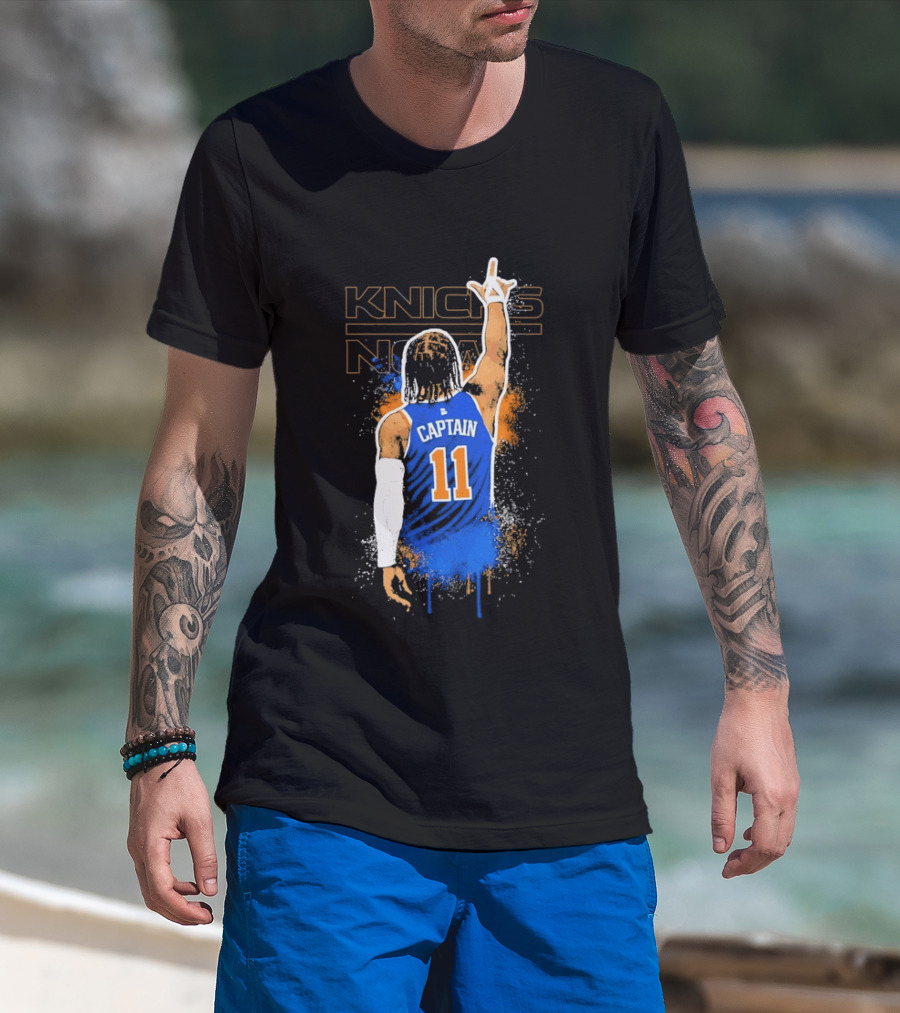 Captain 11 Knicks Now Basketball T-Shirt