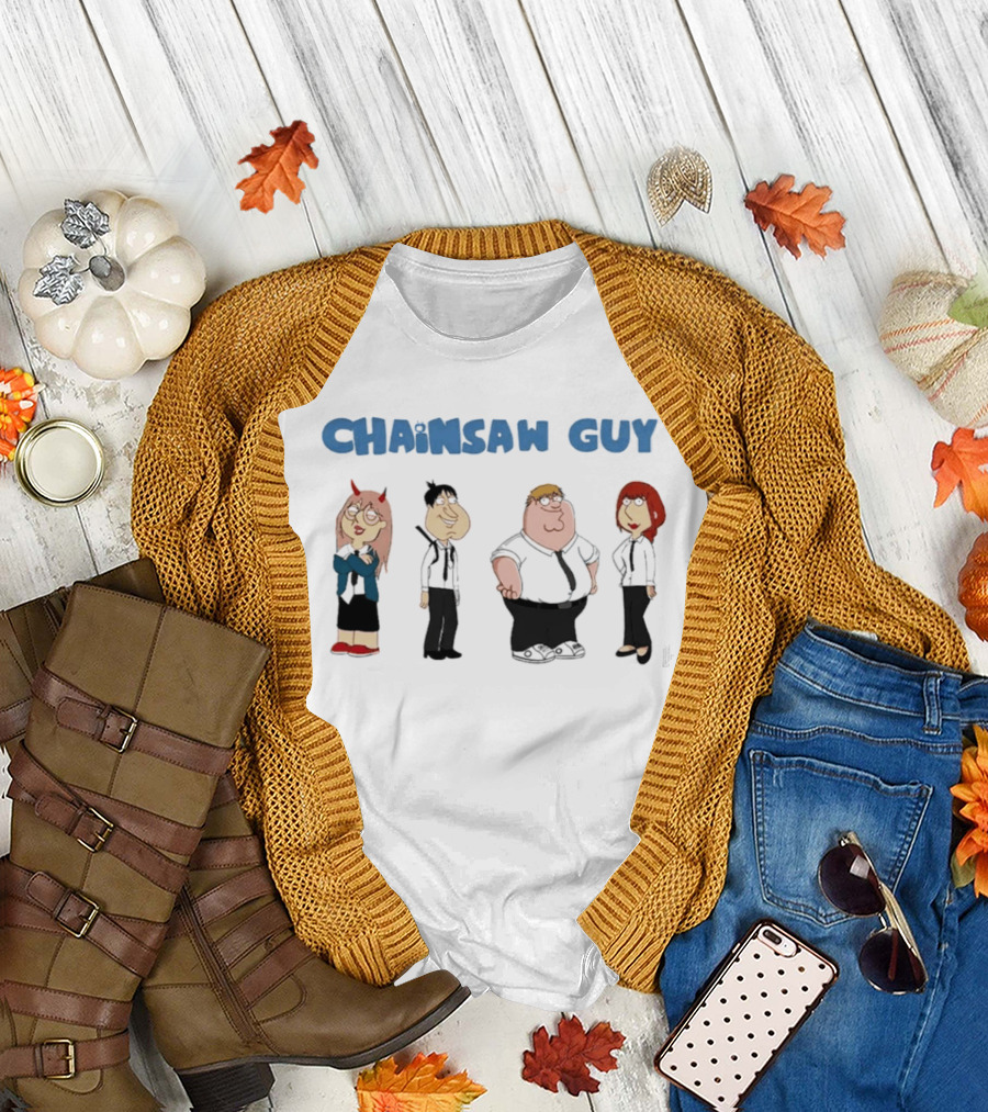 Chainsaw Guy Family Character Mashup Chainsaw Man T-Shirt