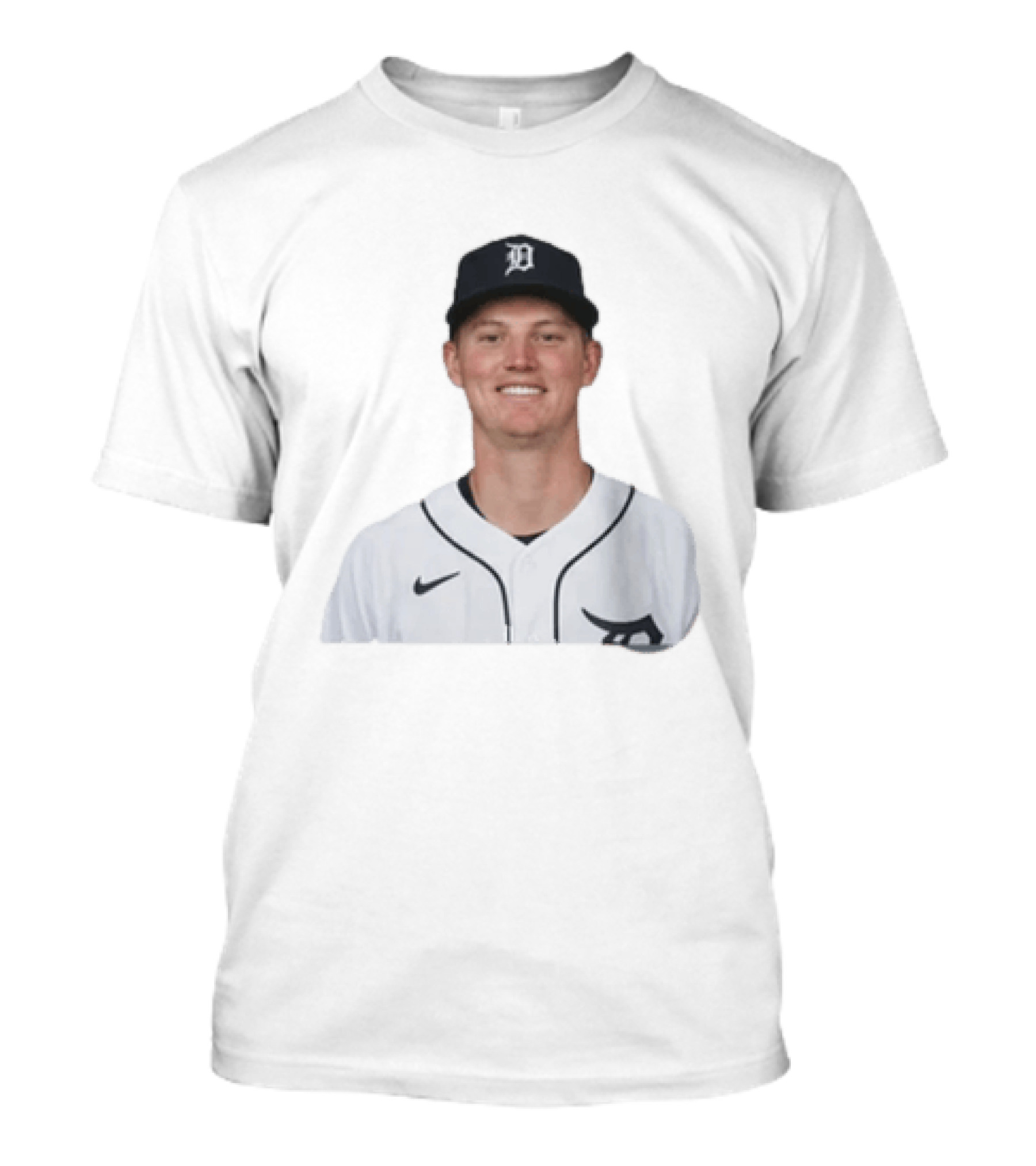 Troy Melton Detroit Tigers Nike Baseball Player D T-Shirt