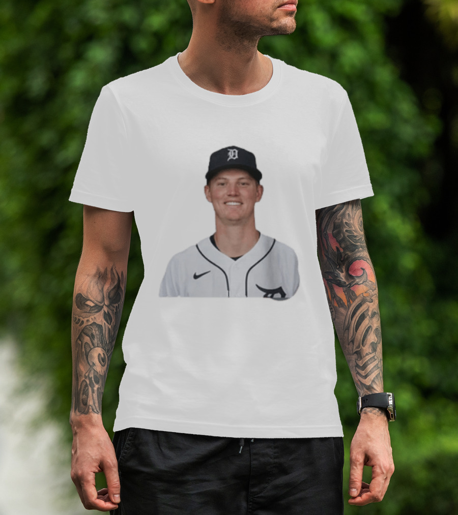 Troy Melton Detroit Tigers Nike Baseball Player D T-Shirt