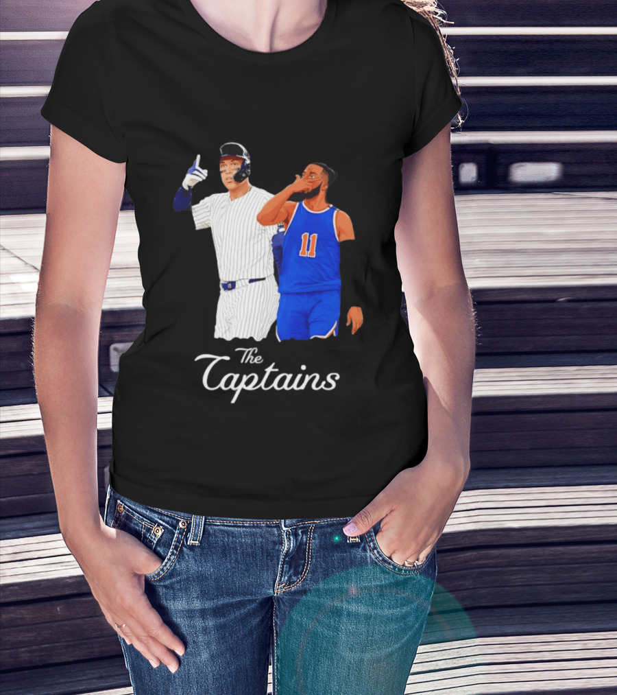 Aaron Judge New York Yankees Jalen Brunson New York Knicks The Captains T-Shirt