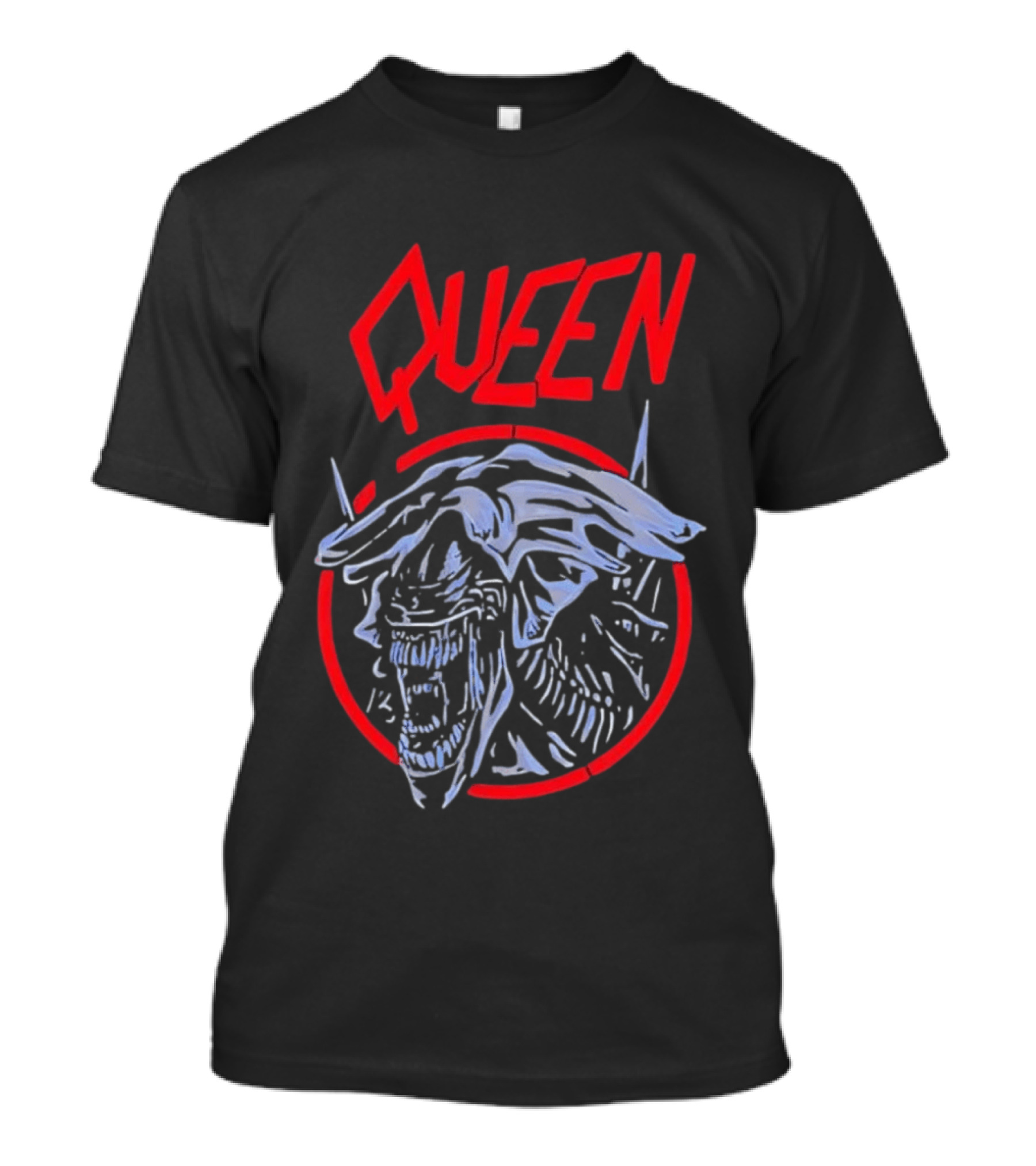 Queen Alien Xenomorph Facehugger Red T-Shirt