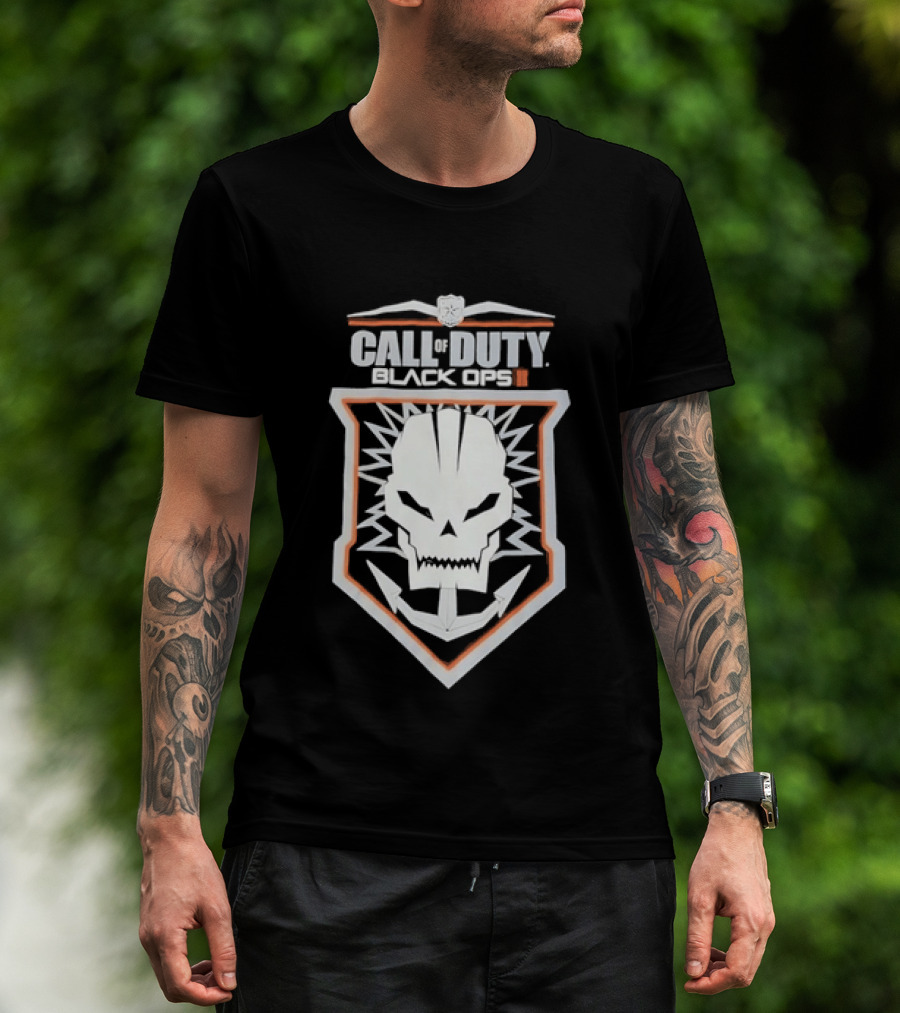 Call Of Duty Black Ops II Skull Shield T-Shirt