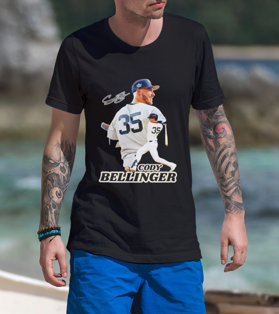 Cody Bellinger 35 New York Yankees MLB Baseball Player T-Shirt