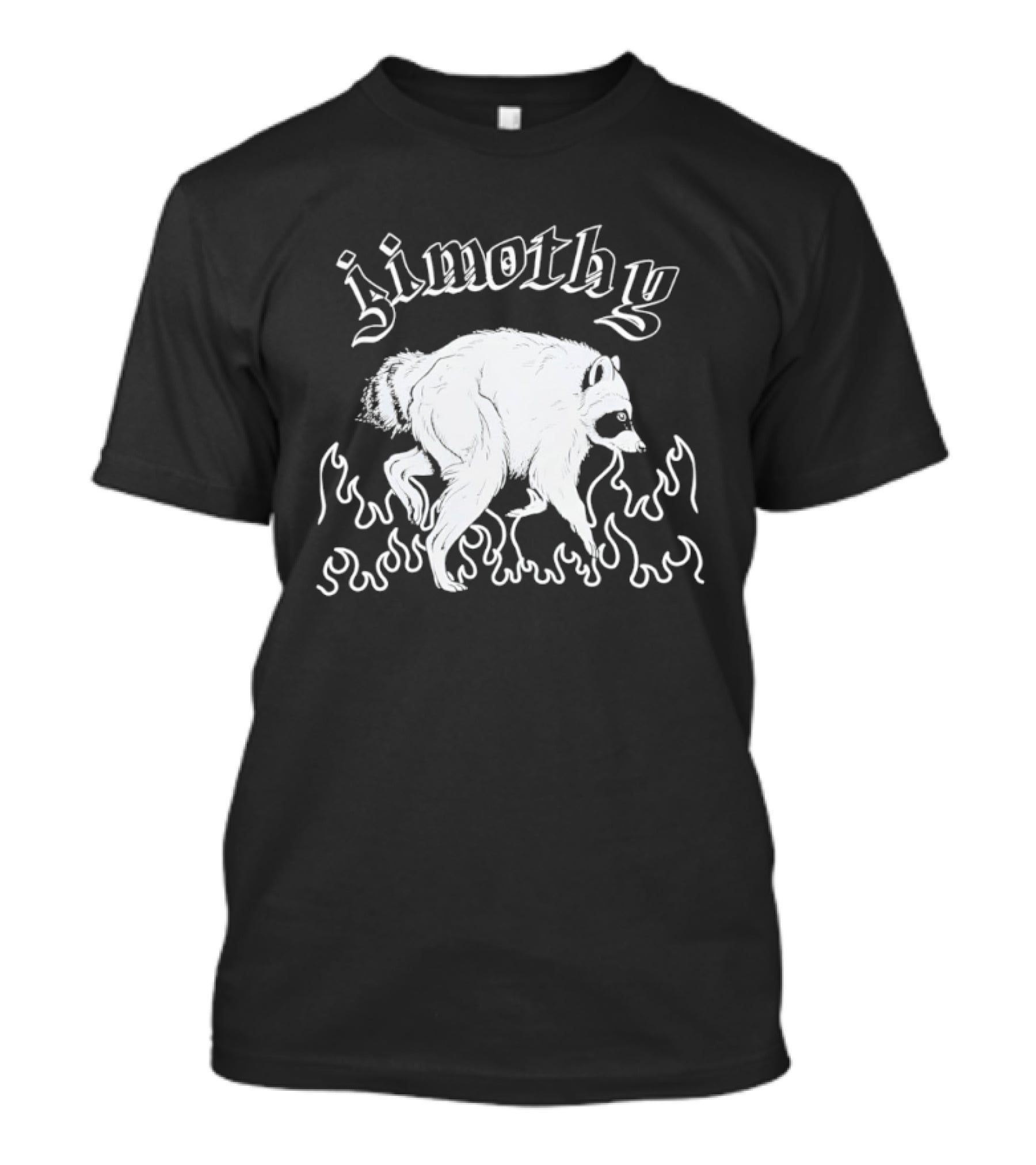 Jimothy Raccoon Flame Illustration Halloween 2026 T-Shirt