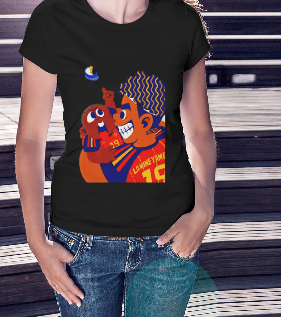 Lamine Yamal 19 With Little Brother Keyne Go For It Soccer Family Team Spirit T-Shirt