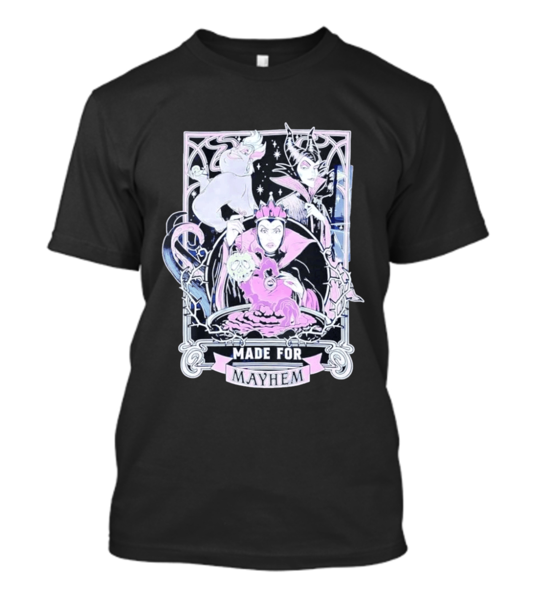Disney Villains Made For Mayhem Ursula Maleficent Evil Queen T-Shirt