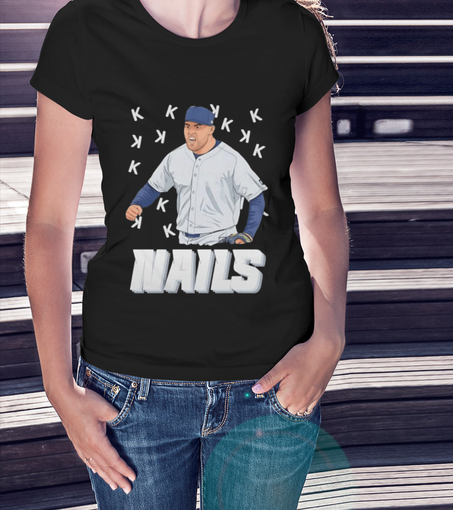Logan Gilbert Strikeout Pitcher Seattle Mariners NAILS Baseball Fan T-Shirt