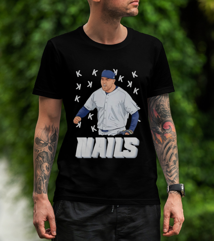 Logan Gilbert Strikeout Pitcher Seattle Mariners NAILS Baseball Fan T-Shirt