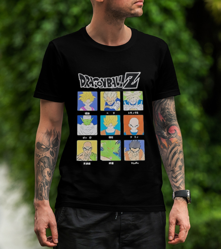 Dragon Ball Z Gohan Vegeta Trunks Piccolo Goku Krillin Tien Shenron Yamcha Anime Characters T-Shirt
