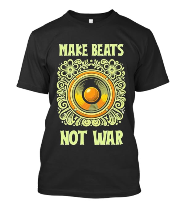 Make Beats Not War Boho Hippy Music Speaker T-Shirt