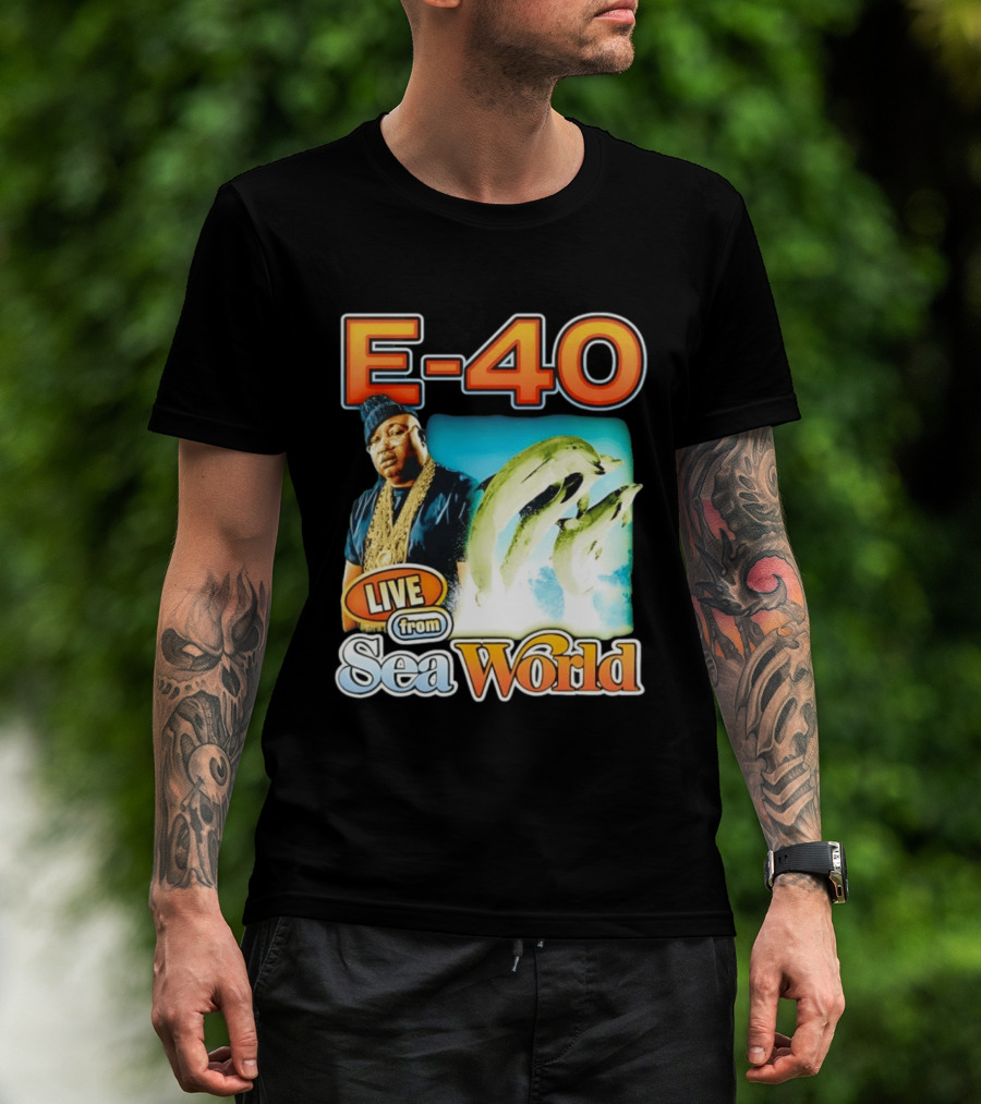 E 40 Live From Sea World With Dolphins T-Shirt