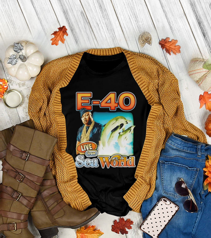 E 40 Live From Sea World With Dolphins T-Shirt