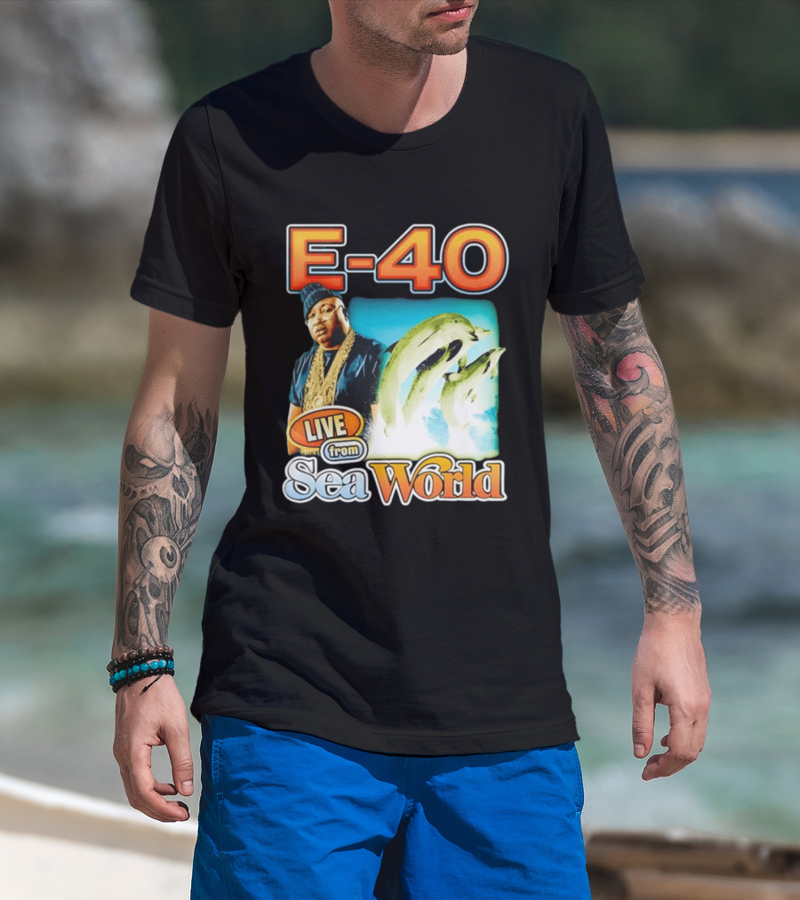 E 40 Live From Sea World With Dolphins T-Shirt