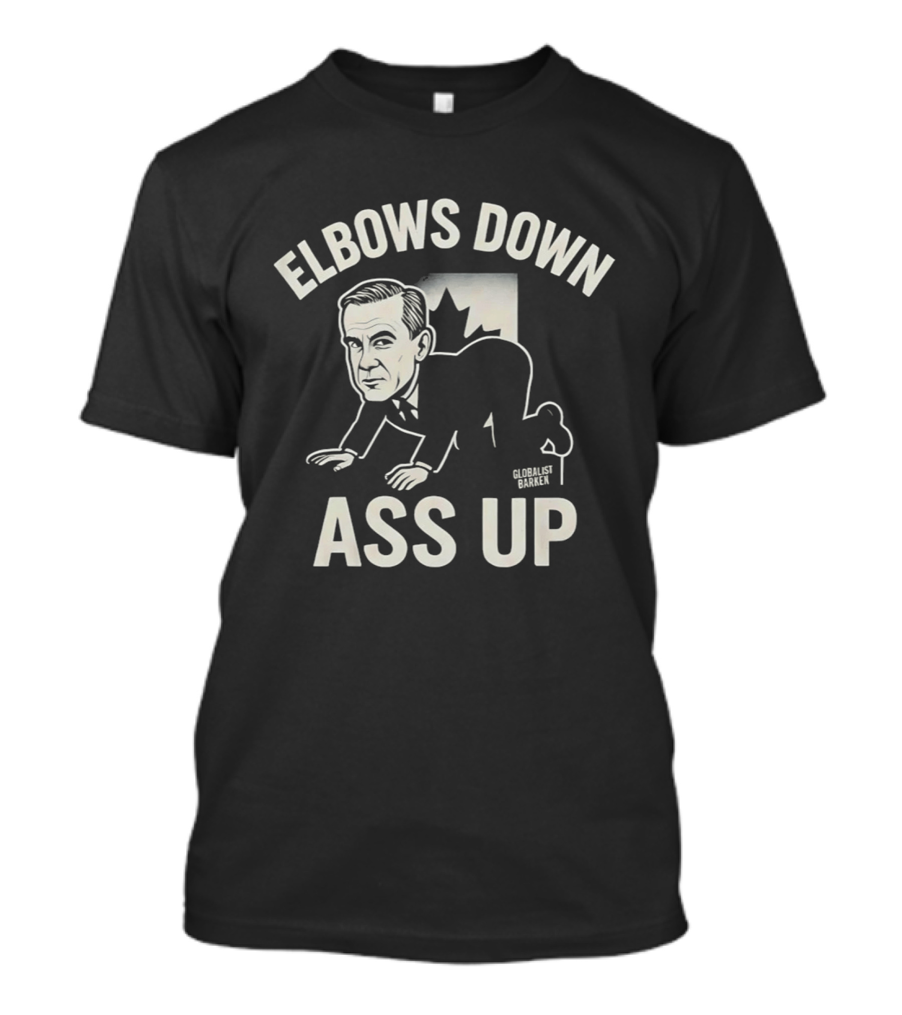 Elbows Down Ass Up Globalist Barken Crawling Figure T-Shirt