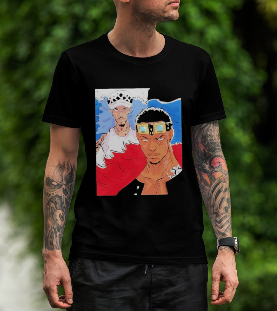 Minnesota Timberwolves Anthony Edwards Lamelo Ball Anime Crossover One Piece Fusion T-Shirt