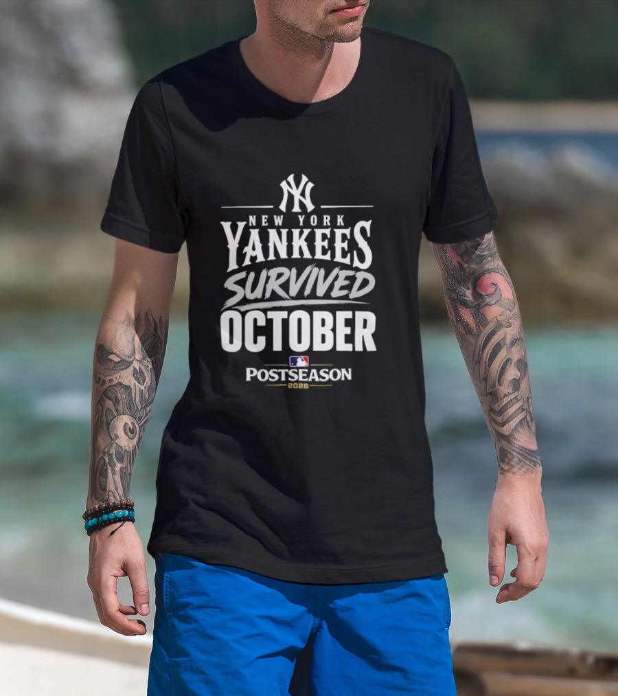 New York Yankees Survived October MLB Postseason 2026 T-Shirt