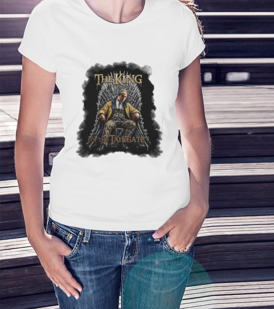 The King Of The Tailgate Chicago Bears Bill Murray Thrones Chair T-Shirt