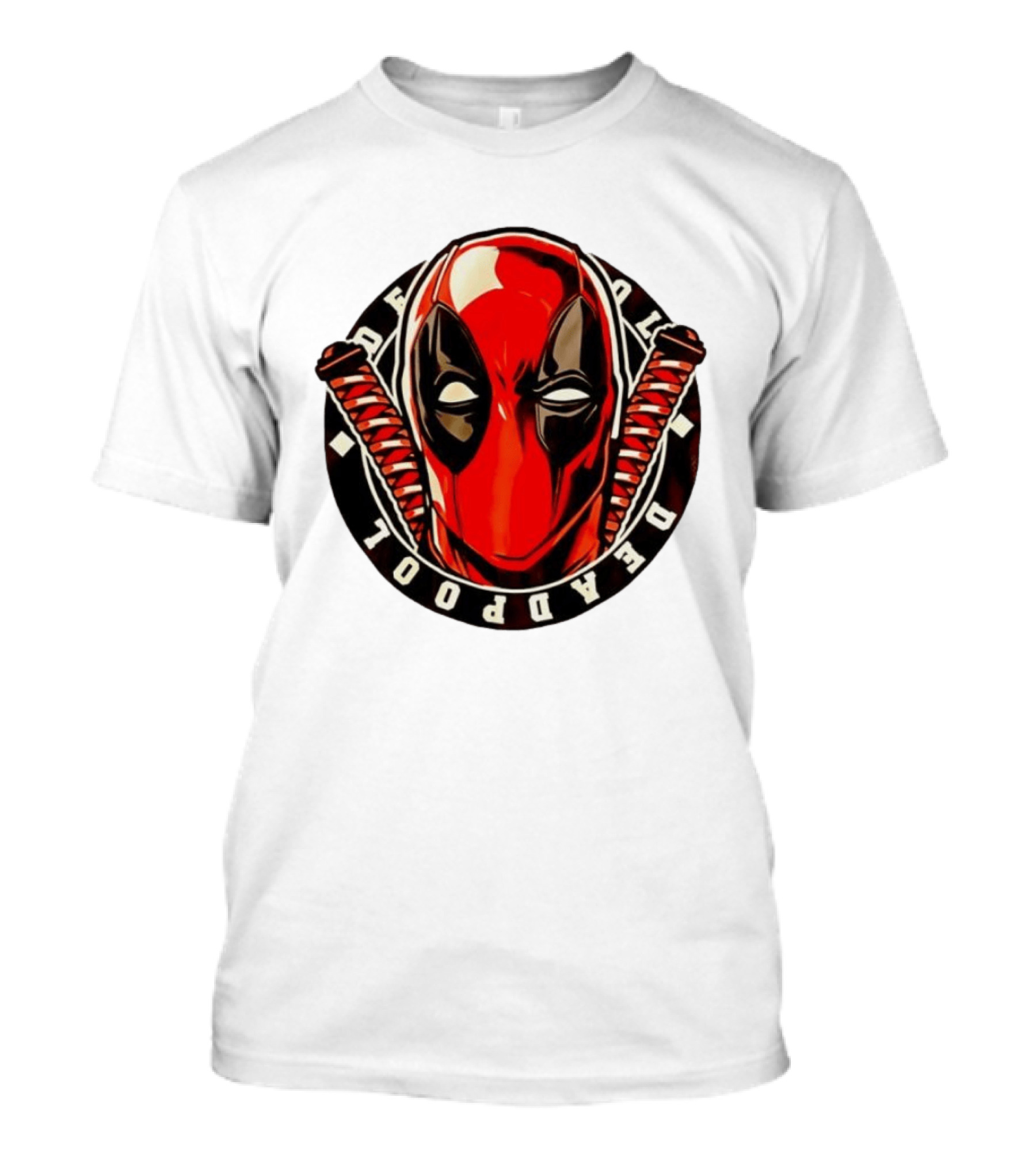 Deadpool Marvel Comics Mask Katana Swords T-Shirt