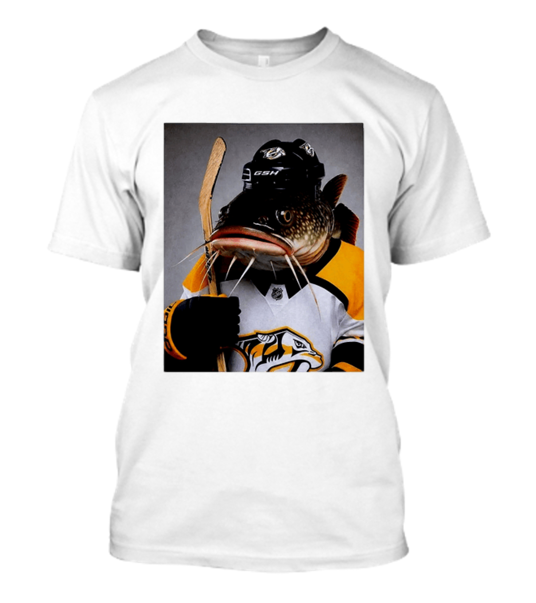 Nashville Predators Catfish Hockey Mascot Community Spirit T-Shirt