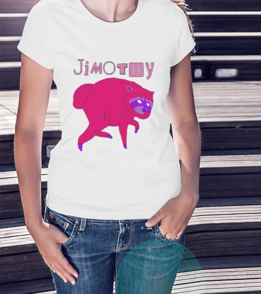 Jimothy Pink Raccoon T-Shirt
