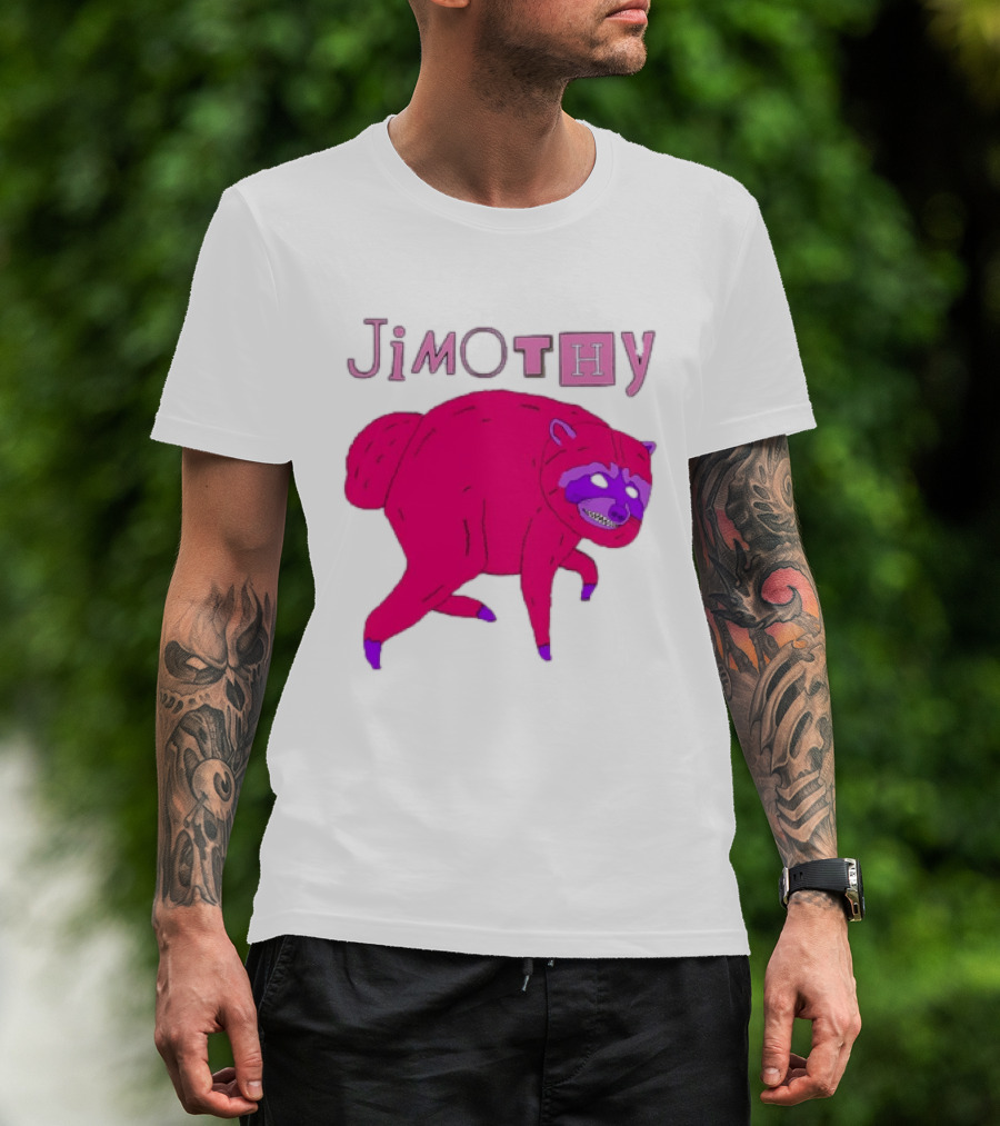 Jimothy Pink Raccoon T-Shirt