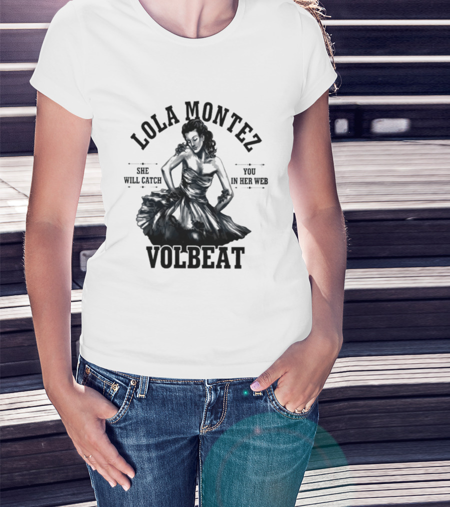 Lola Montez Volbeat Rock Music Tour Edition T-Shirt