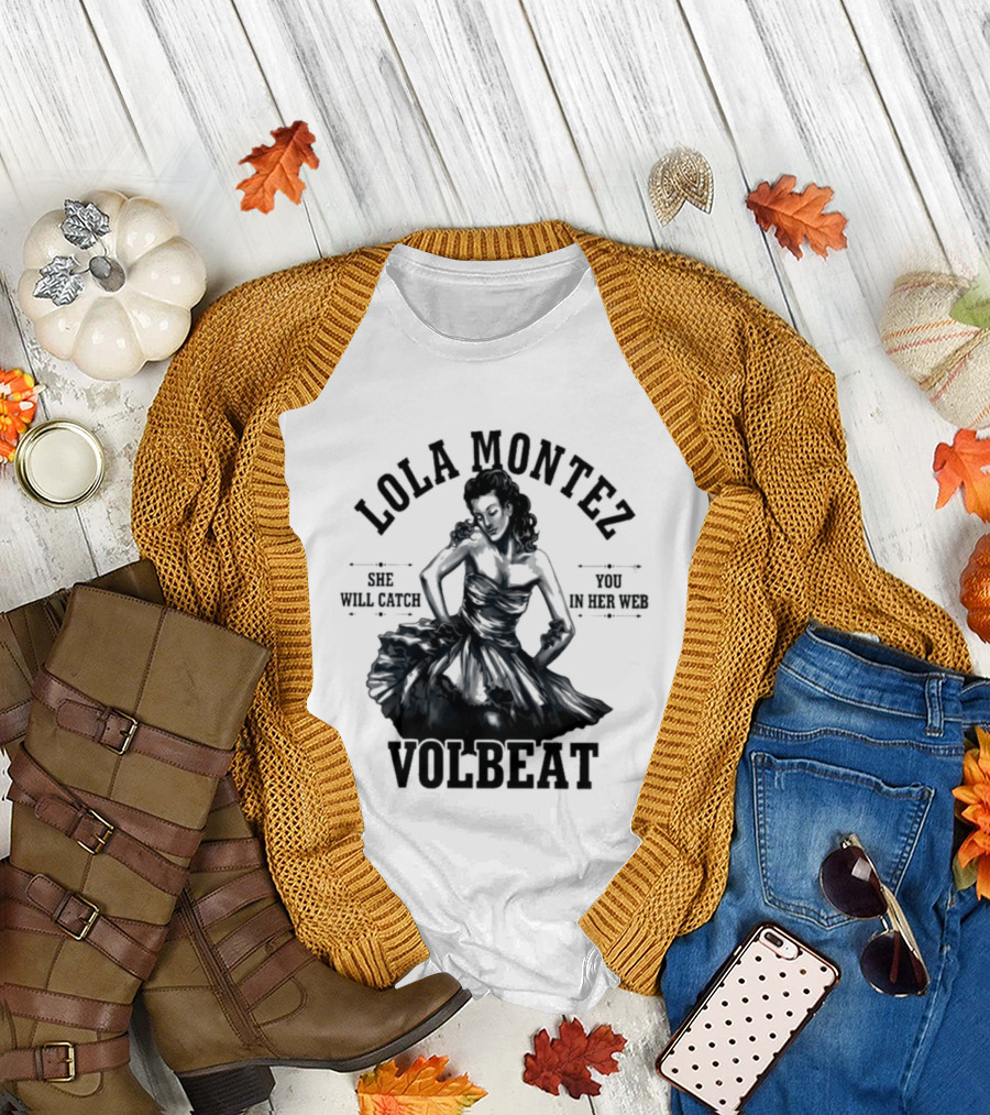 Lola Montez Volbeat Rock Music Tour Edition T-Shirt
