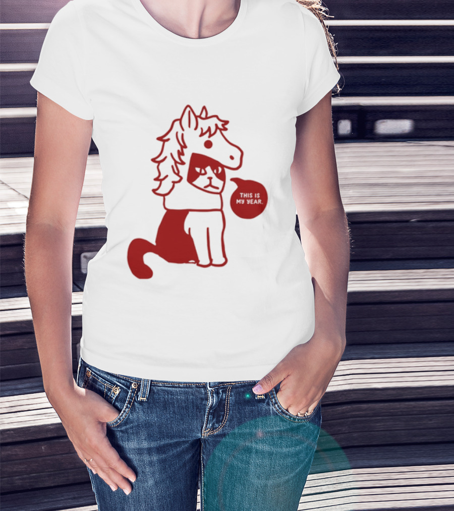 Year Of The Horse 2026 Chinese Lunar New Year Zodiac Cat T-Shirt