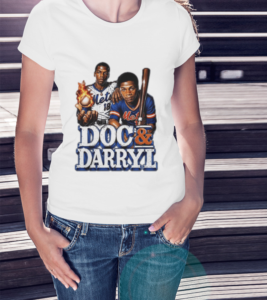 New York Mets Doc Gooden Darryl Strawberry Mets Iconic MLB Legends T-Shirt