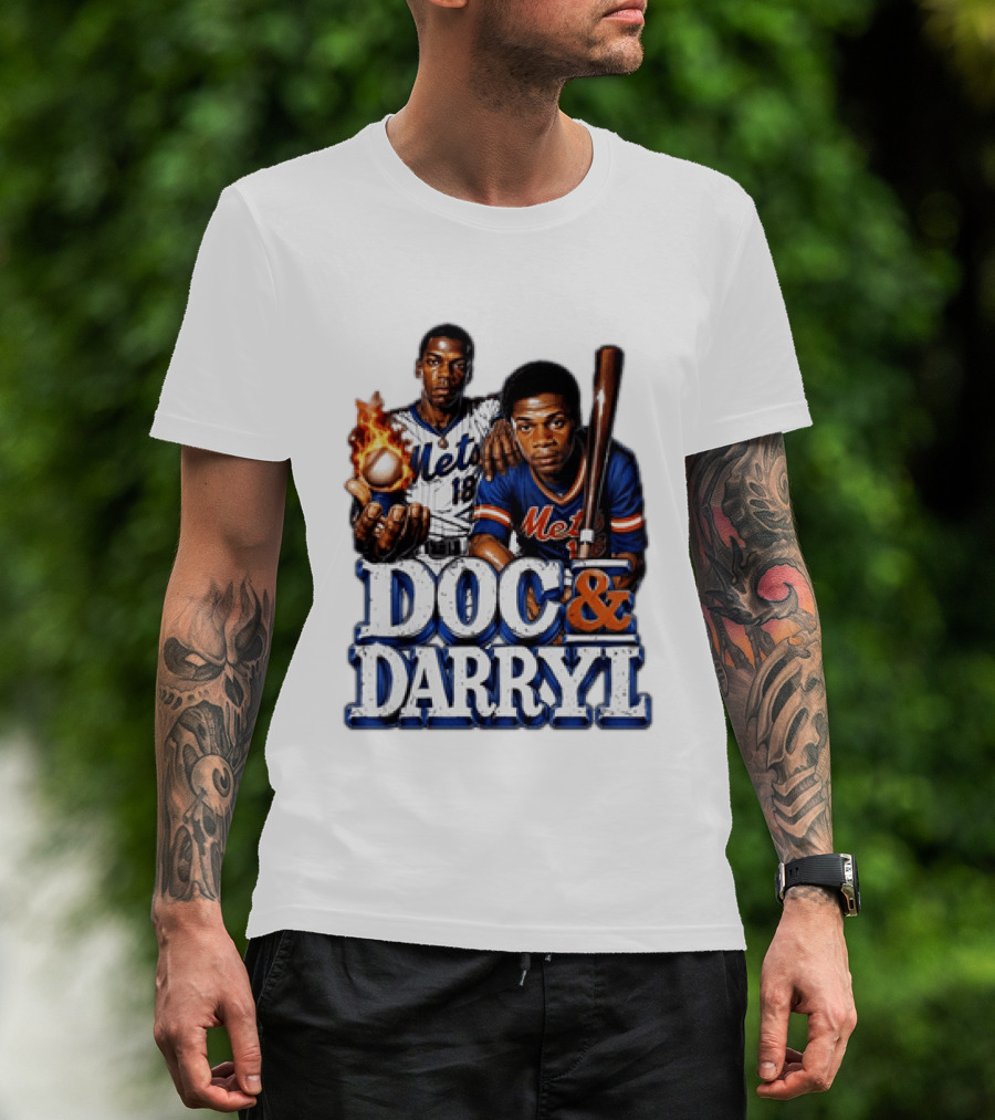 New York Mets Doc Gooden Darryl Strawberry Mets Iconic MLB Legends T-Shirt