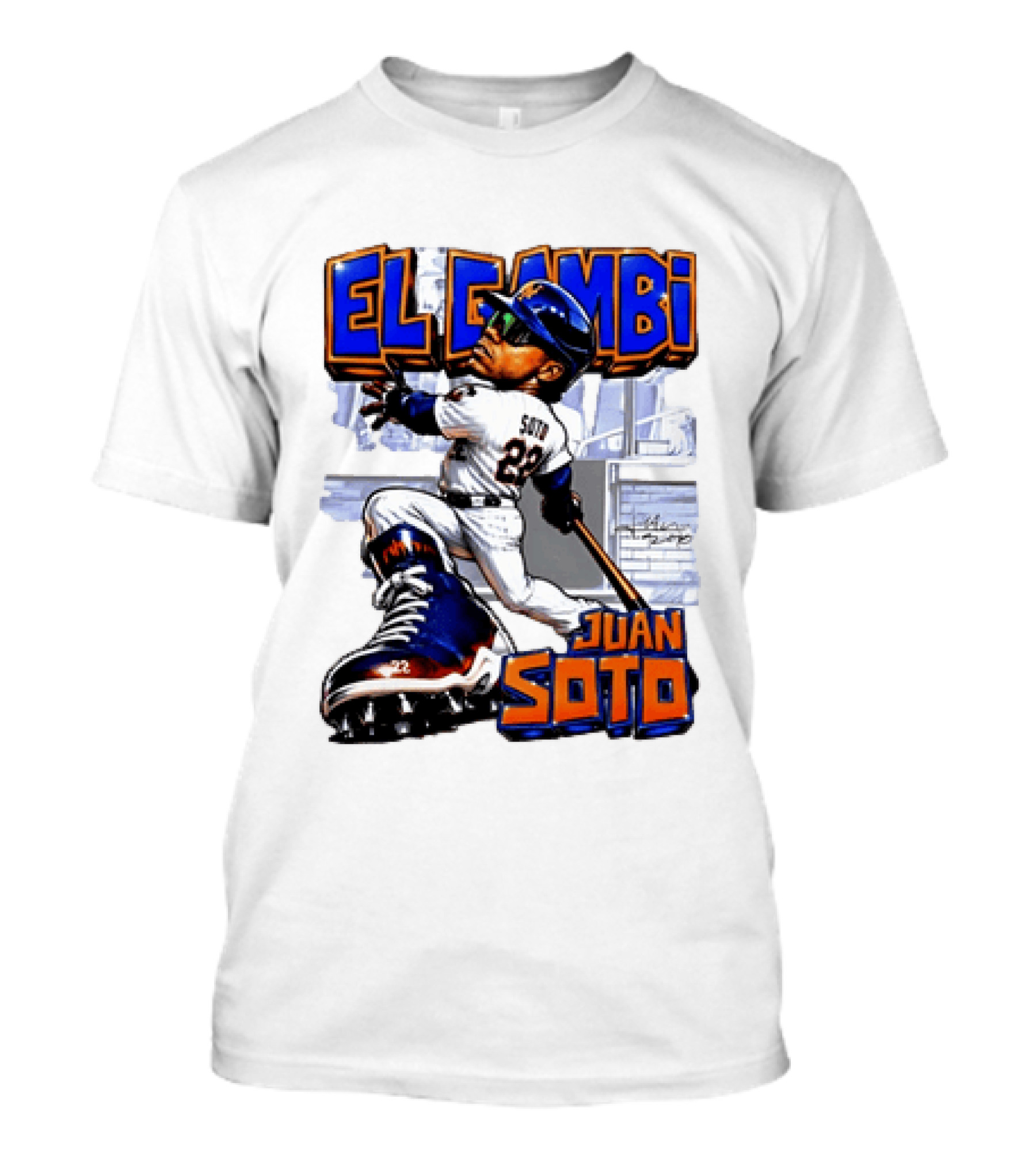 New York Mets El Gambi Juan Soto 22 Baseball T-Shirt