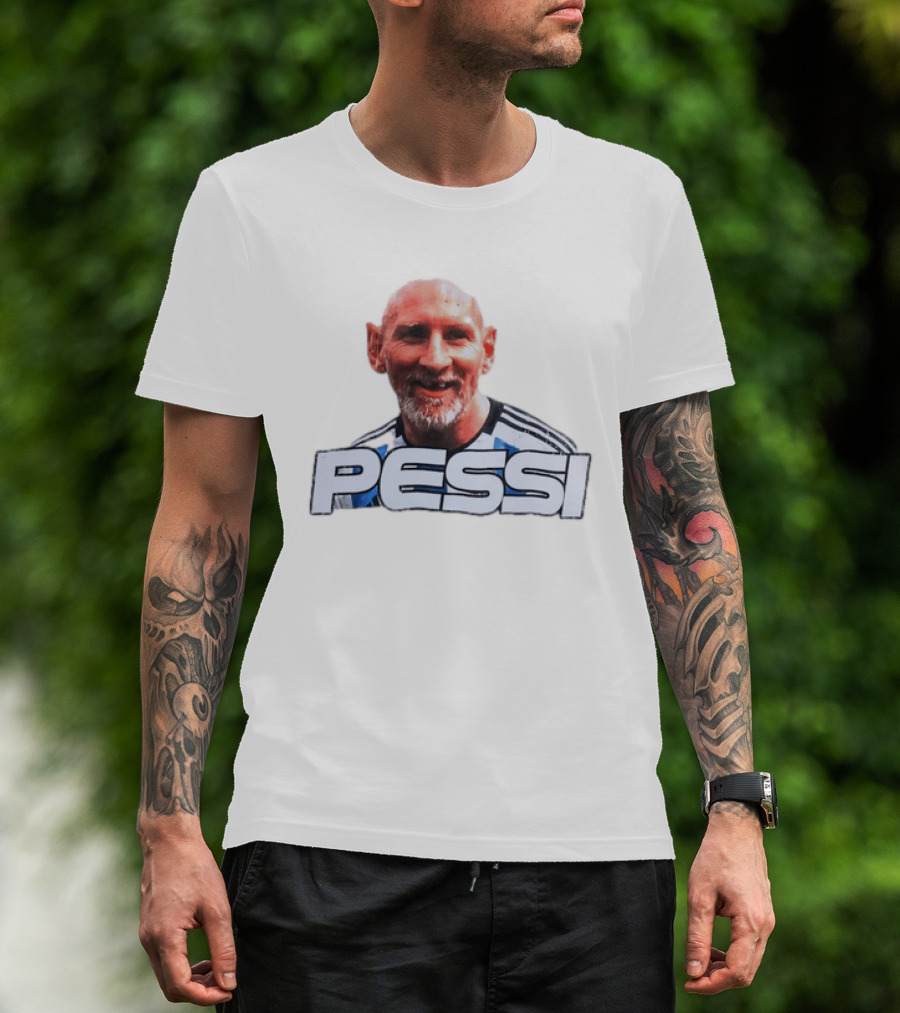 Pessi Lionel Messi Argentina National Team Jersey T-Shirt