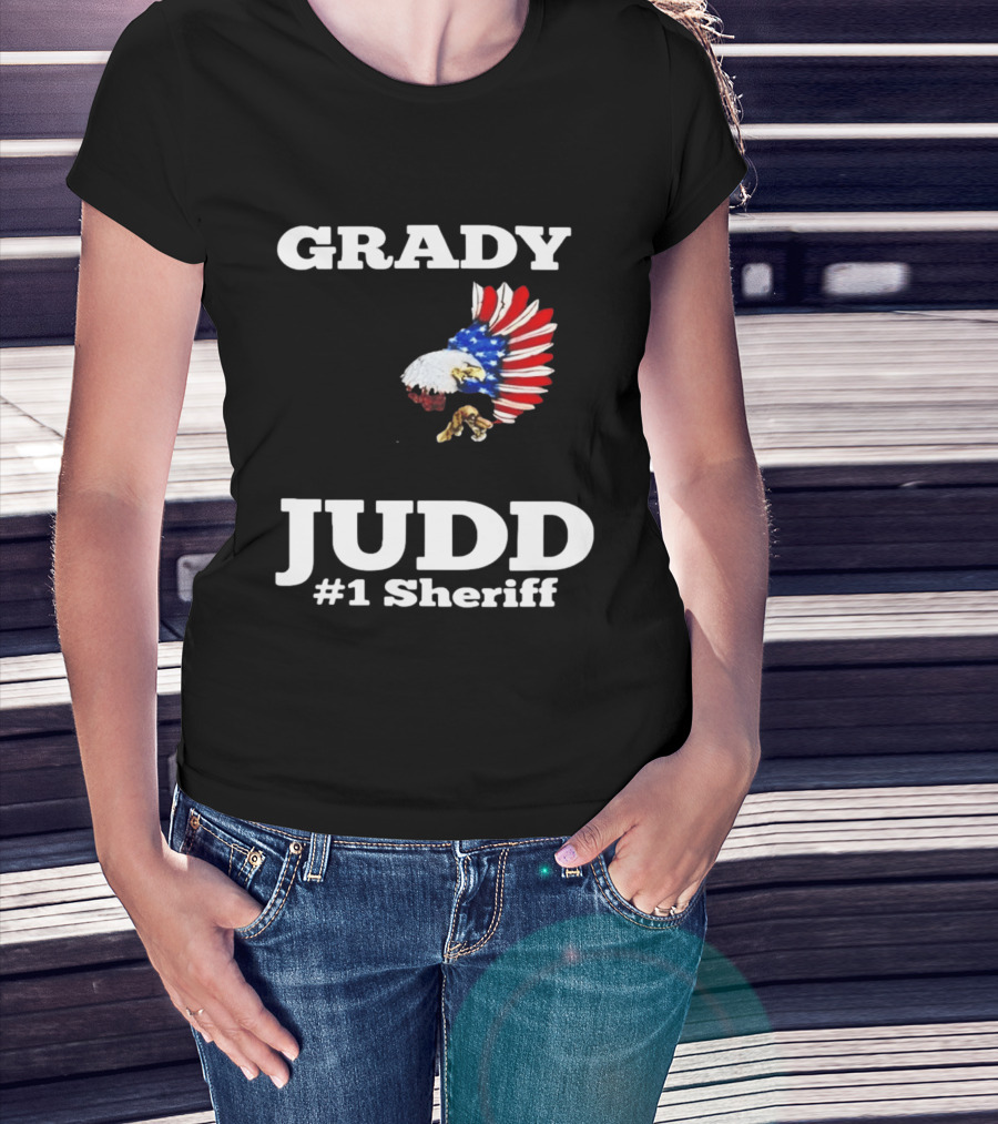 Grady Judd #1 Sheriff Patriotic Eagle T-Shirt