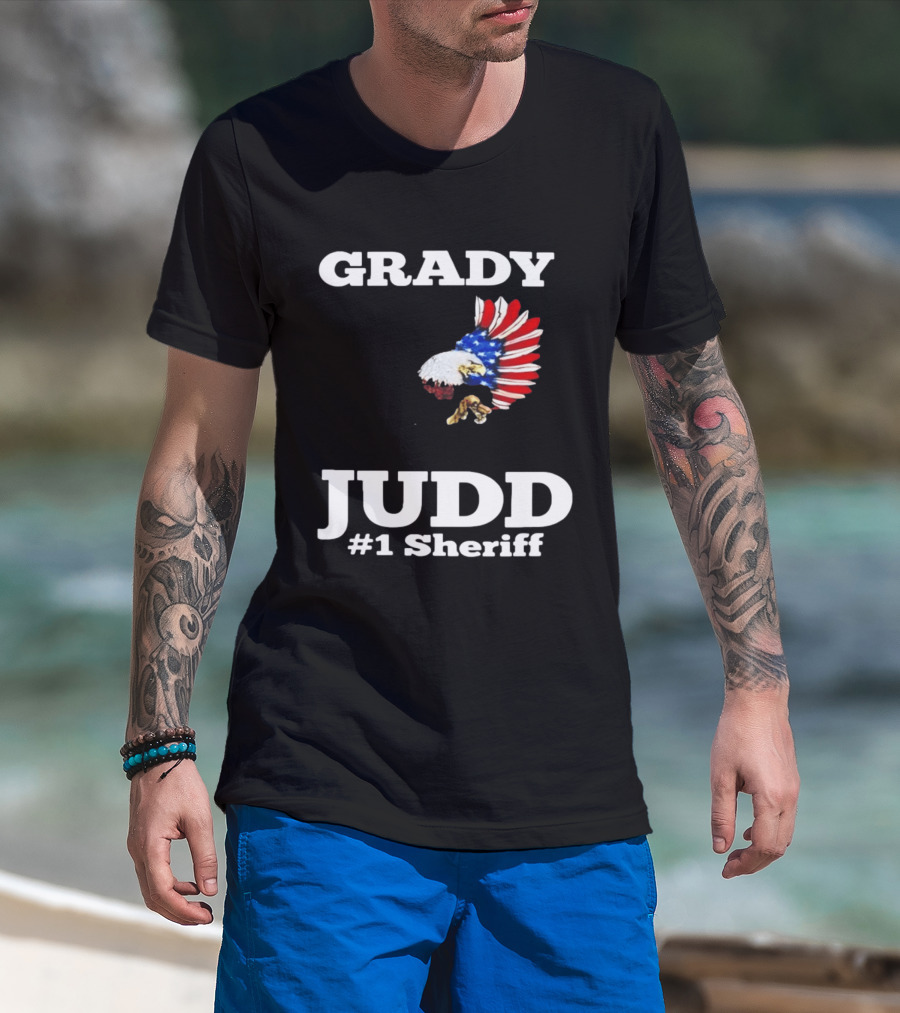 Grady Judd #1 Sheriff Patriotic Eagle T-Shirt
