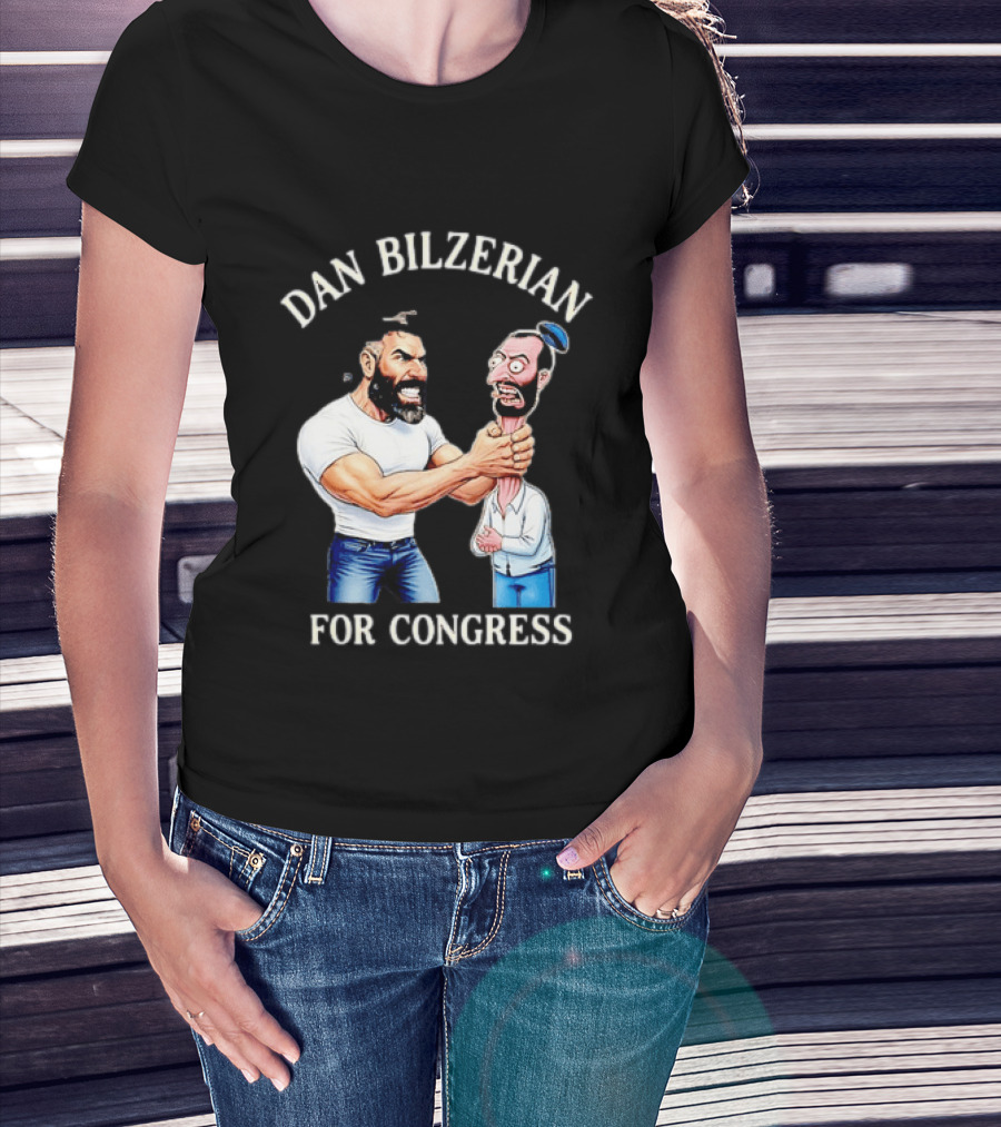 Dan Bilzerian For Congress Political Meme Cartoon T-Shirt