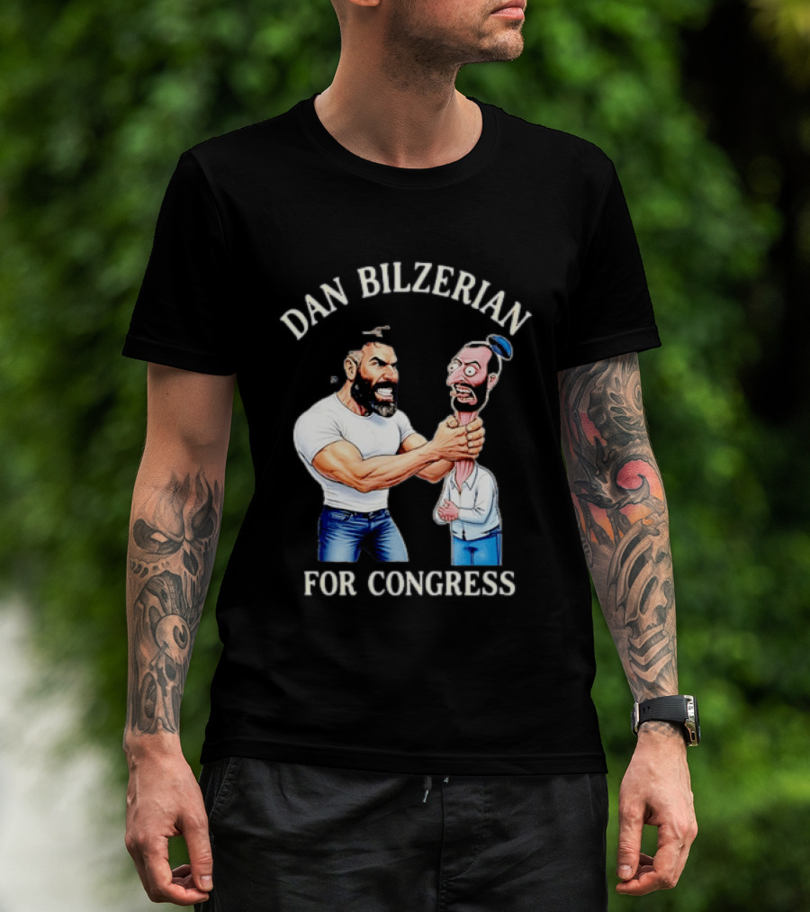 Dan Bilzerian For Congress Political Meme Cartoon T-Shirt