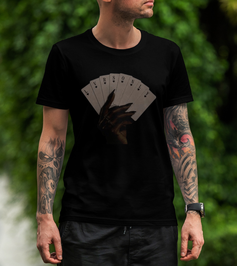 Isaiah Falls Store Play Ya Cards LVRSONLY Playing Cards T-Shirt